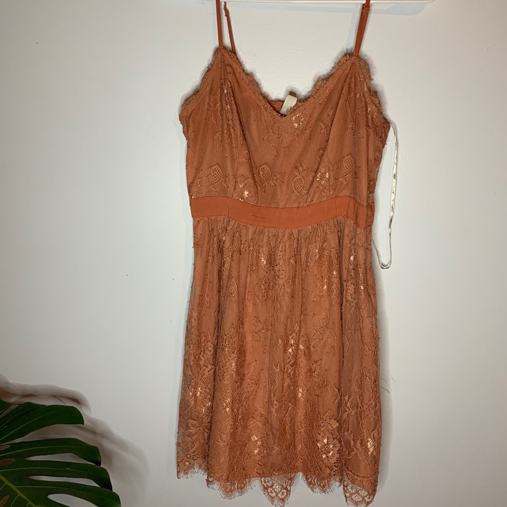 Forever 21 Peach Lace Dress